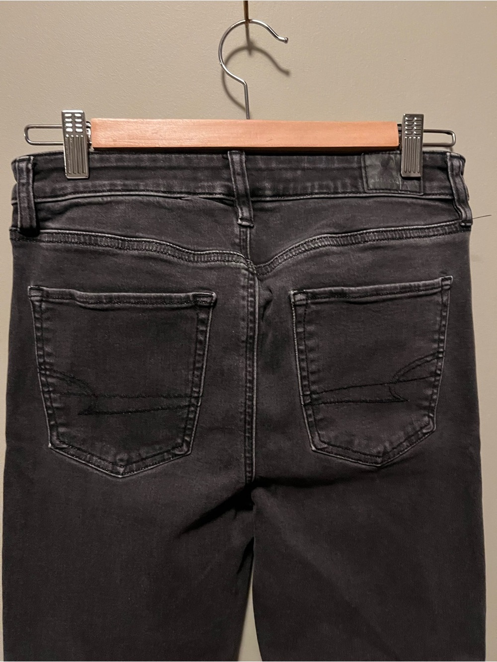 American Eagle Outfitters Black Boot-kick Cropped Jeans - Picture 4 of 6